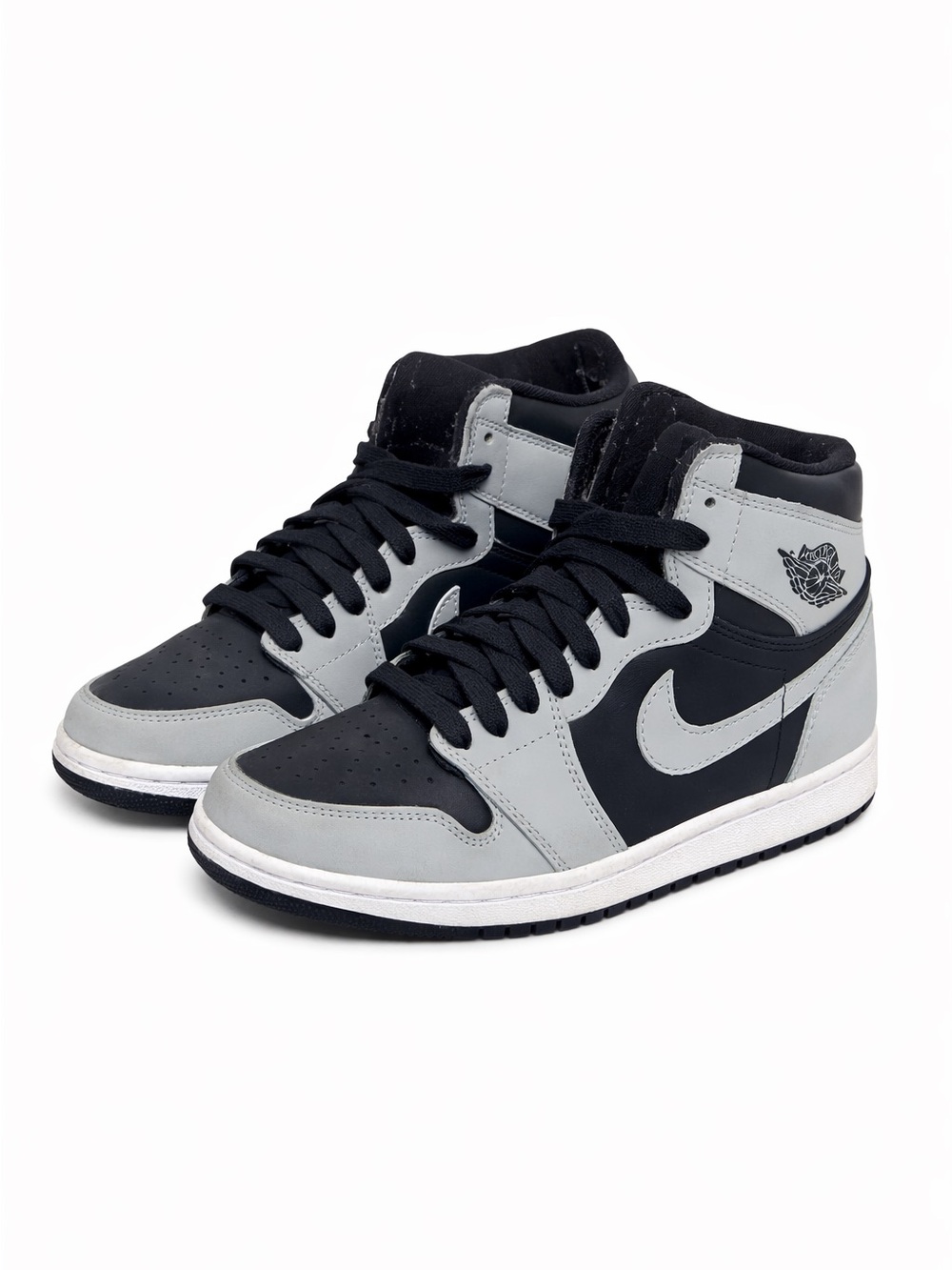 Jordan Women's High-Top Sneakers in Black and Gray - Picture 1 of 1
